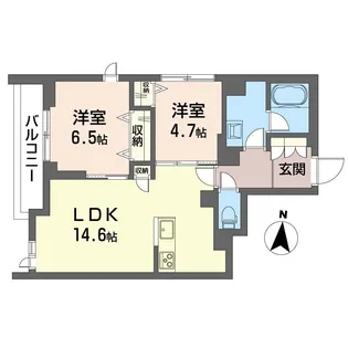 リネア【3階】の間取り