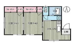 メゾンイーグル D棟【1階】の間取り