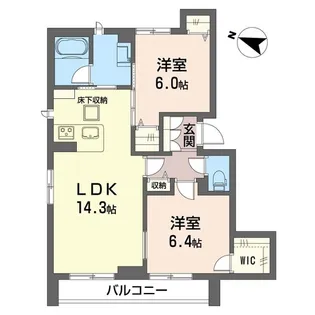コモコート【SHM】【1階】の間取り