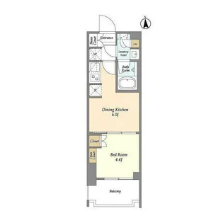 ウェルスクエア西蒲田【9階】の間取り