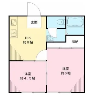 小林ハイツ【1階】の間取り