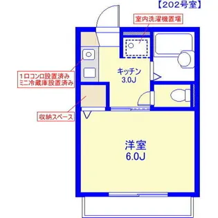鶴ヶ峰グリーンハイツIII【2階】の間取り