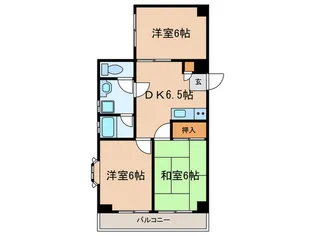 エルベメゾン鹿島【3階】の間取り