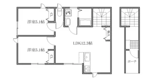 フルール ガーデン【2階】の間取り