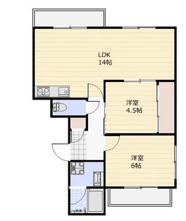 シャトー志木【1階】の間取り