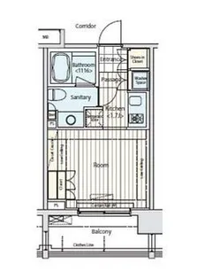 イプセ蒲田【7階】の間取り