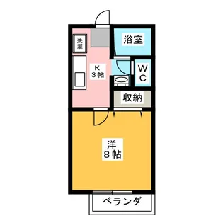 ヴァンヴェールI【2階】の間取り