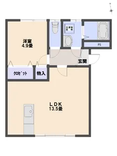 たから荘 1【1階】の間取り