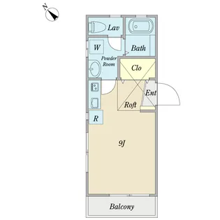TU‐MONOLOCALE・FAMIGLIA【2階】の間取り