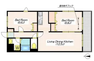 メゾンボナール【3階】の間取り
