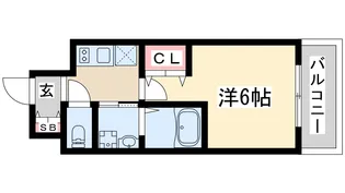 エスリード新大阪グランゲートサウス【10階】の間取り