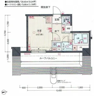 シンシア麻布十番【8階】の間取り