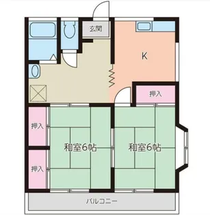 弥生ハイツ【2階】の間取り