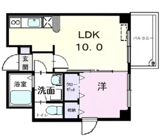 ドゥー・パラダイム【3階】の間取り