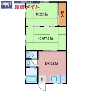 ユーアドリア【3階】の間取り