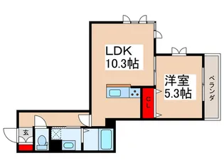 ポルト ボヌール【3階】の間取り