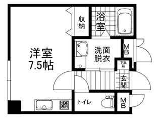 サニーフォート 船越南【2階】の間取り