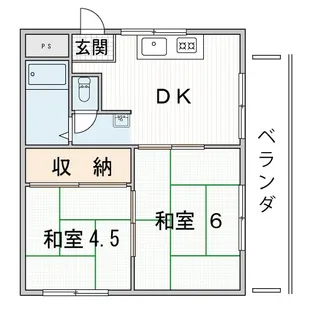 新森グリーンハイツ【4階】の間取り