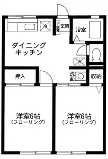 シティハイム鳥井戸I【2階】の間取り