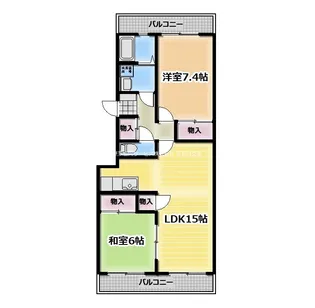 ドルフ高松台【2階】の間取り