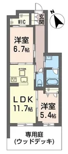 ティエンポ フェリズ I【1階】の間取り