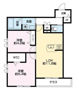 領家ガーデンコート【1階】の間取り