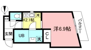 エスポワール喜多見【1階】の間取り