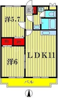 コートヒルズIII【3階】の間取り