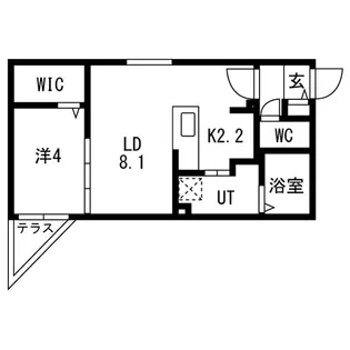 ブランシャール東区役所前(令和8年12月26日入居開始)【1階】の間取り