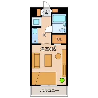 ヴィラージュ ミュゲ【1階】の間取り
