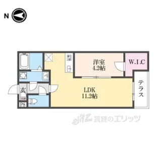 ジーメゾン郡山リアン【1階】の間取り