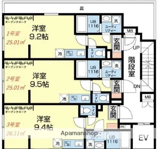 rcレジ亀戸【4階】の間取り