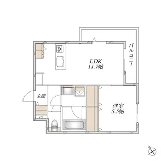 Maison Sarkland メゾンサークランド【3階】の間取り