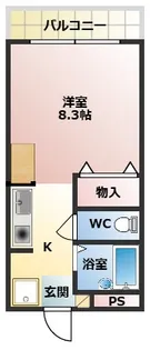 スタジオM【2階】の間取り