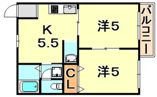 塩屋ヴィレッジ【2階】の間取り