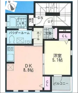 Court Station【4階】の間取り