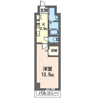 FUZZ・NEST春日【2階】の間取り