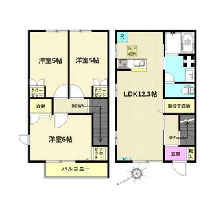 スペース.ハナB【1階】の間取り