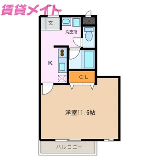 ベルメゾンキョーワ【3階】の間取り