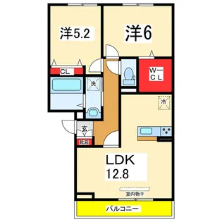 ロイヤルガーデンコート新和【1階】の間取り