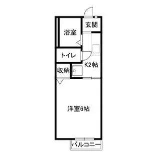 サンハイツ石切【2階】の間取り
