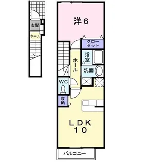 ルミナス ビジョー【2階】の間取り