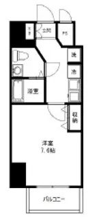 ミモラダ亀戸駅前【6階】の間取り
