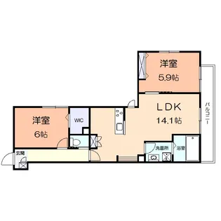 フレイス桜が岡【2階】の間取り