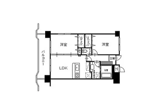 八戸シティマンション【7階】の間取り