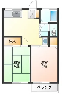 ベルコート高田II【1階】の間取り