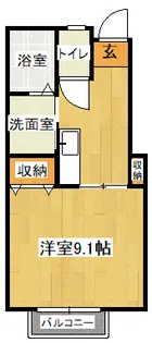 フォレスト南関 A【1階】の間取り