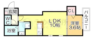 Cherim西鉄久留米IV【1階】の間取り