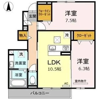Leilani【1階】の間取り