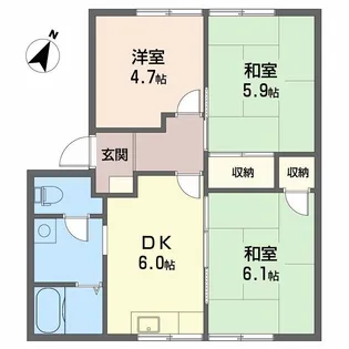 アプリコット【1階】の間取り